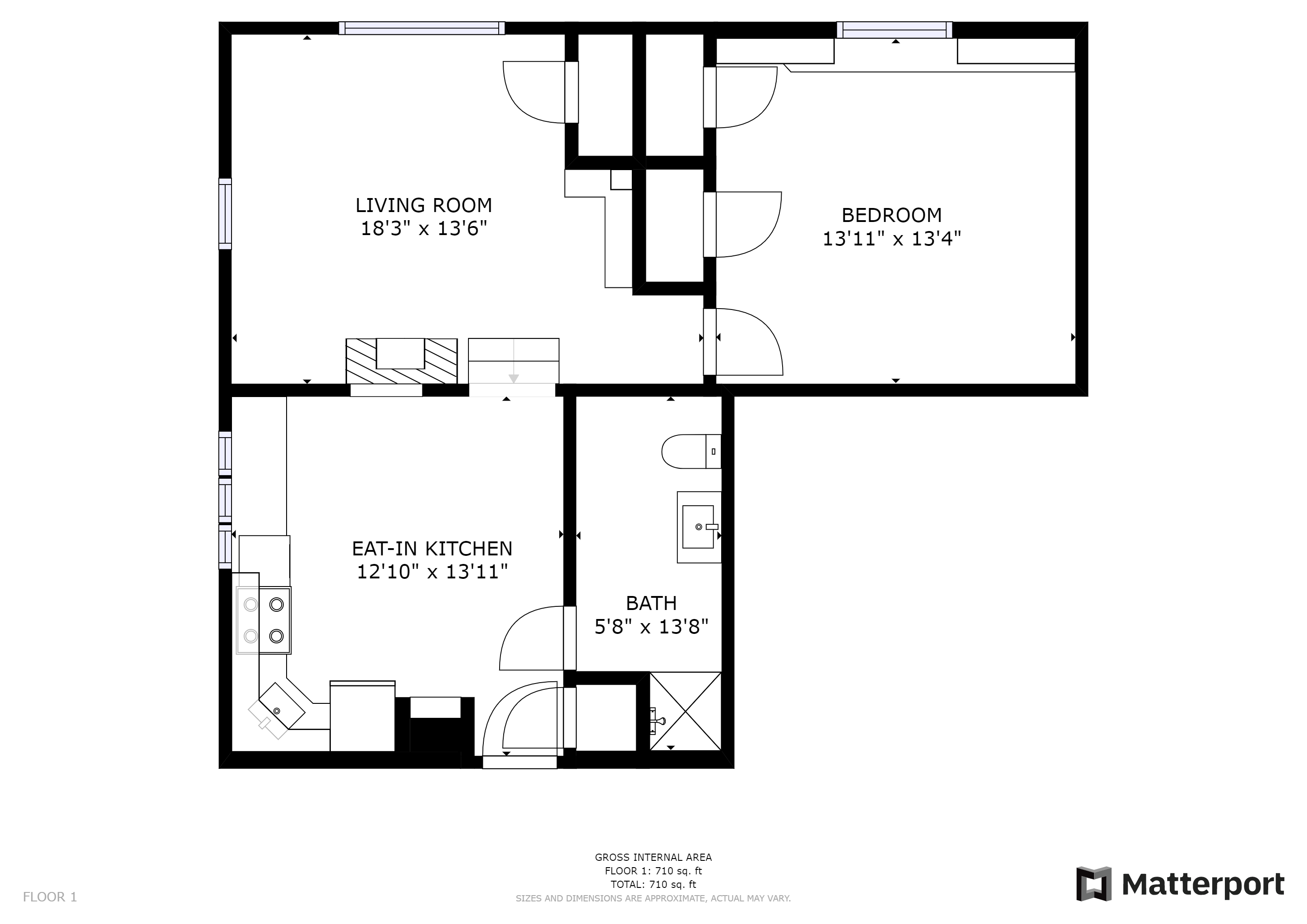 1108 Madison Street, Apt. 2E, Syracuse, NY 13210 - Floorplan