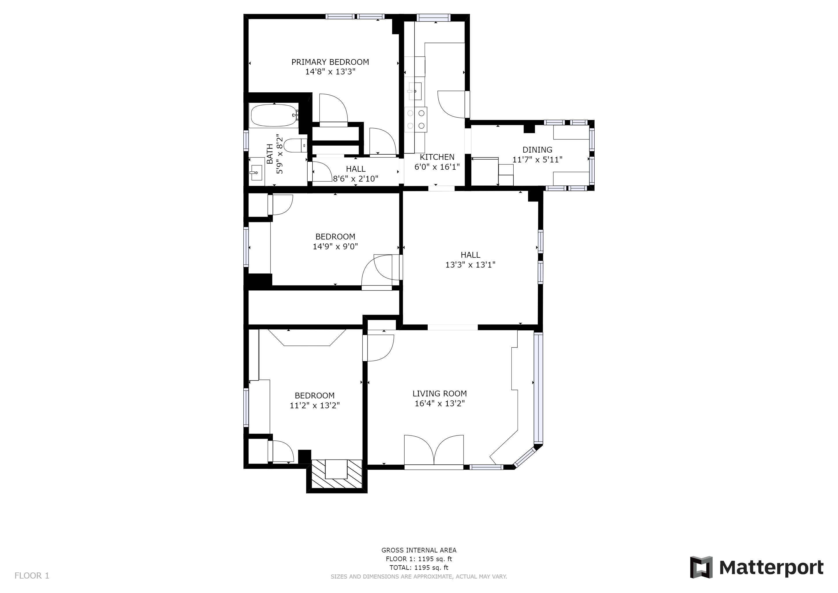 1207 Madison Street, Apt. 1 Syracuse, NY 13210 - Floorplan