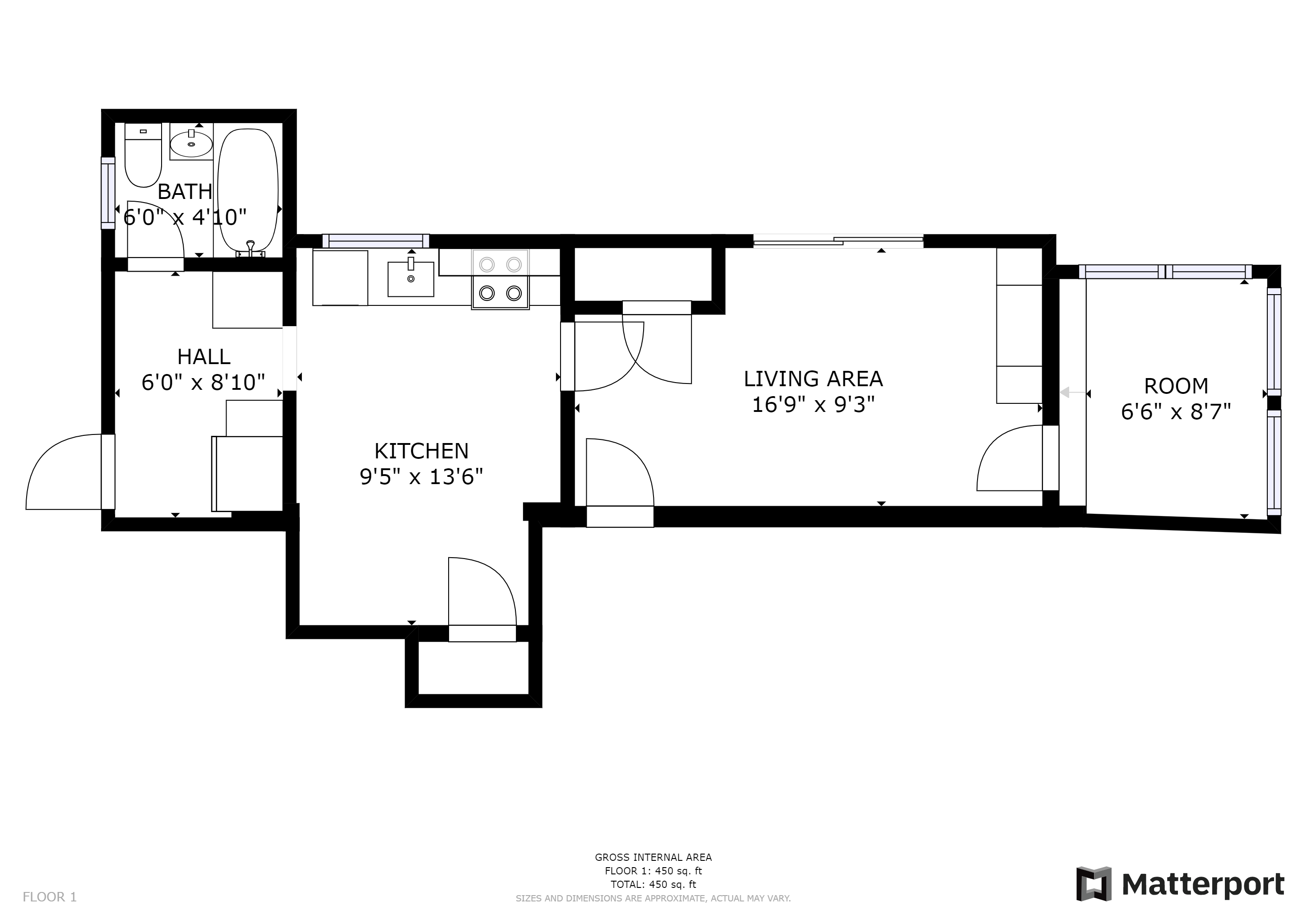 1207 Madison Street, Apt. 2E, Syracuse, NY 13210 - Floorplan