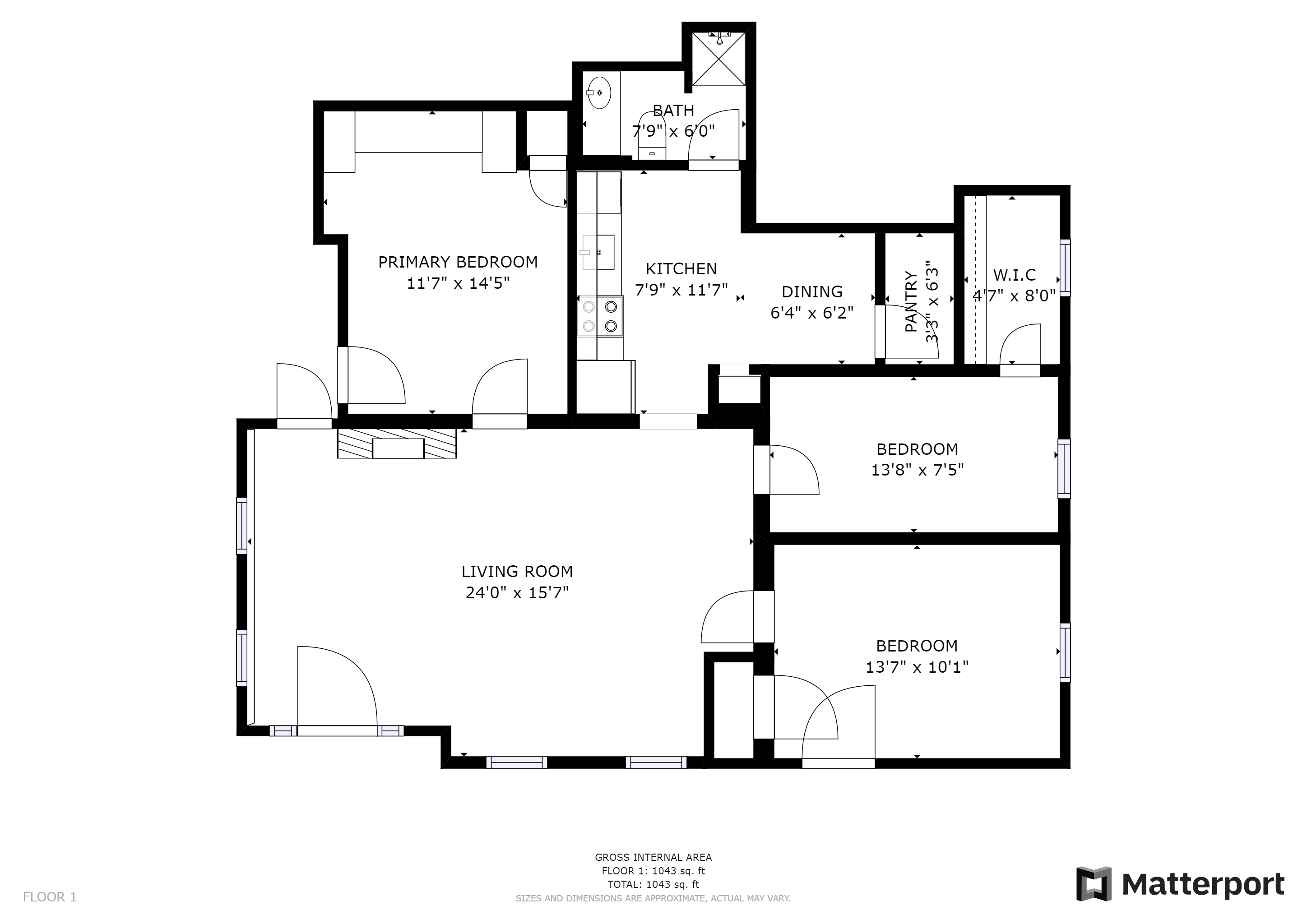 11 Charlotte Street, Apt. 1F, Baldwinsville, NY 13027 - Floorplan